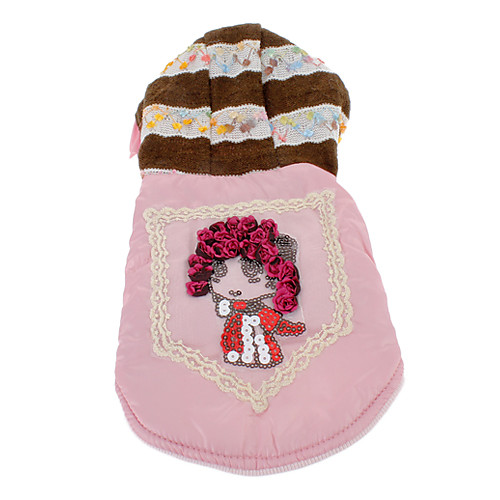 

Dog Coat Hoodie Character Winter Dog Clothes Puppy Clothes Dog Outfits Yellow Pink Costume for Girl and Boy Dog Cotton S M L XL XXL