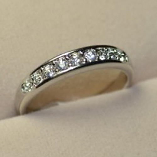 

Band Ring Gold Silver Rhinestone Alloy Circle Luxury Fashion Party Daily Jewelry