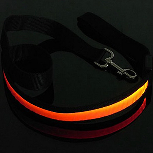 

Dog Leash LED Lights Nylon Rainbow White Yellow Red Blue