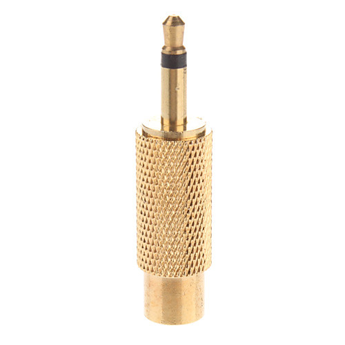 

Metal 3.5mm Mono Plug to RCA Jack Adaptor Gold Plated