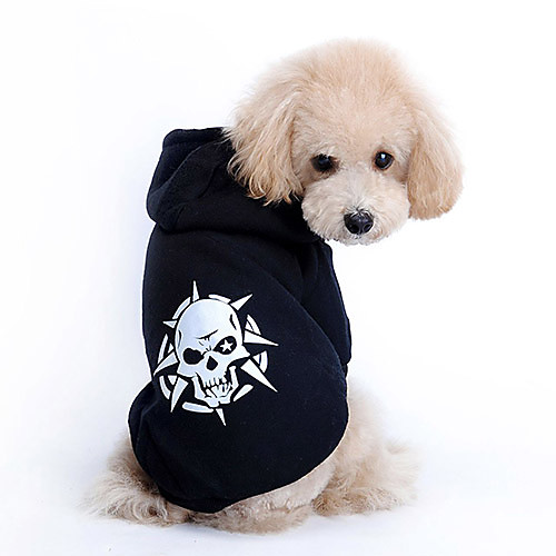 

Dog Hoodie Skull Fashion Dog Clothes Puppy Clothes Dog Outfits Costume for Girl and Boy Dog Cotton XS S M L XL