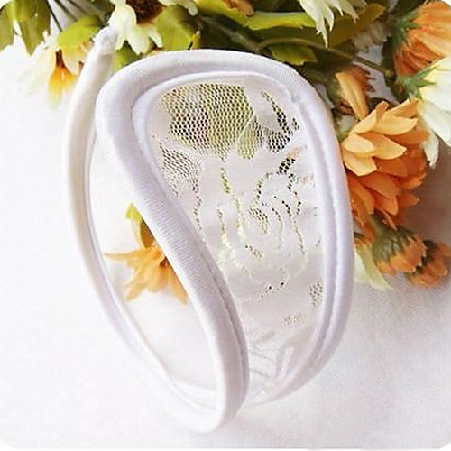

Women's Lace Solid Colored C-strings Panty / Ultra Sexy Panty Low Waist Sexy Lace Screen Color One-Size