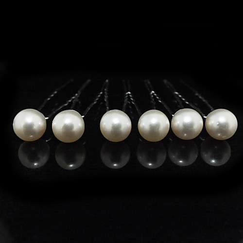 

Six Pieces Alloy Wedding Bridal Hairpins With Rhinestones