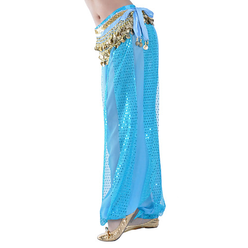 

Belly Dance Pants Paillette Women's Training Natural Chiffon / Ballroom
