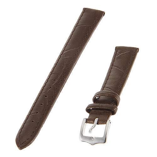 

Women's 14mm Genuine leather Watch Band (Brown)