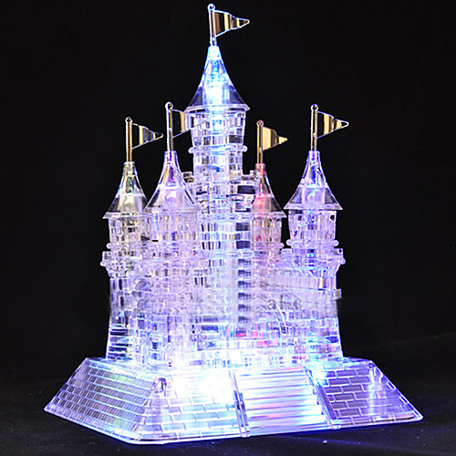 

105 Pieces Glittery Musical Crystal 3D Castle Puzzles
