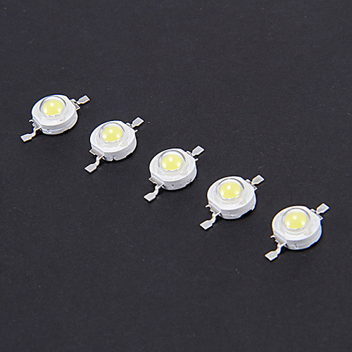 

5PC 3W 200-230 LM White 6000-6500K High Power Lamp LED Beads Light Source Highlighting LED (DC 3.0-3.6V 0.6A)