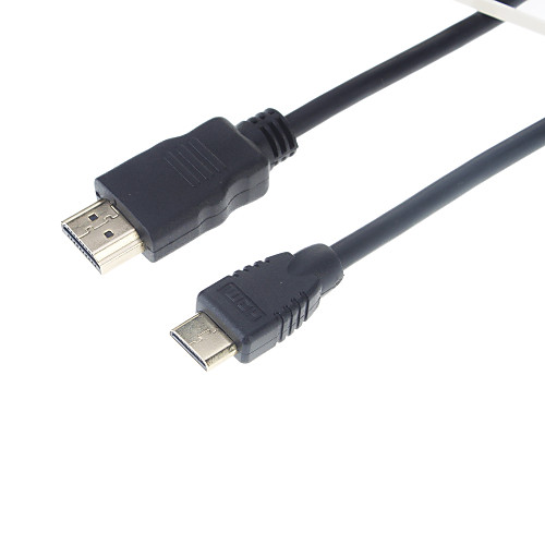 

Mini HDMI кабель для HDMI кабель для Tablet PC / TV / Мобильный телефон 1080p (черный)