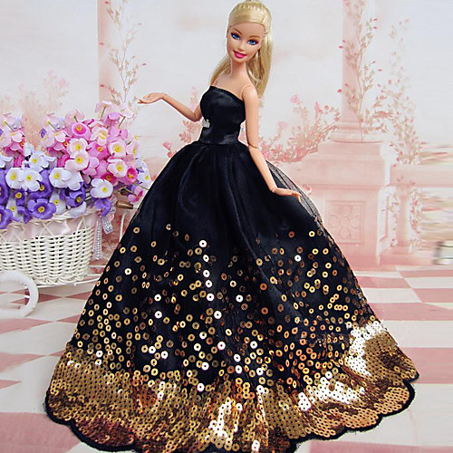 

Doll Dress Party / Evening For Barbiedoll Polyester Dress For Girl's Doll Toy / Kids