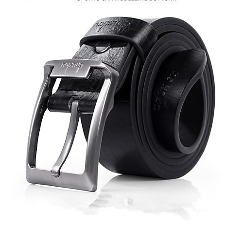 

Men's Waist Belt Leather Alloy Belt Solid Colored