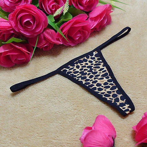 

Women's Leopard G-strings & Thongs Panties Low Waist Super Sexy Leopard One-Size