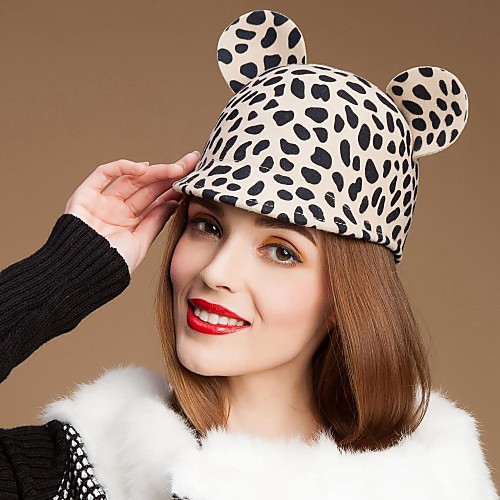

Lovely Wool Ladies Party/Outdoor/Casual Hat With Animal Ears(More Colors)
