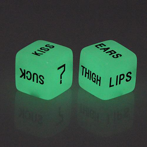 

Lover's Glow-in-the-dark Dice Toy (2 PCS)