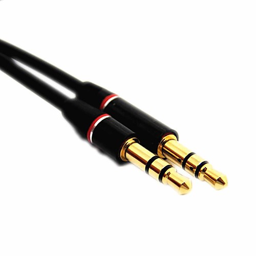 

4ft 1.2m Male to Male 3.5mm Jack Stereo Audio Extension Aux Cable Universal PC