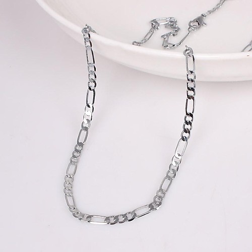 

Men's Chain Necklace Unique Design Fashion Alloy Silver Necklace Jewelry For Party Wedding Gift Casual Daily Sports