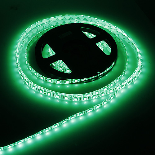 

Waterproof 5M 72W 300x5050SMD Green Light LED Strip Lamp (DC 12V)