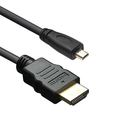 

LWM™ Premium Micro HDMI to HDMI Male Cable 5Ft 1.5M V1.4 for 1080P Smartphone Tablet Kindle Fire HD