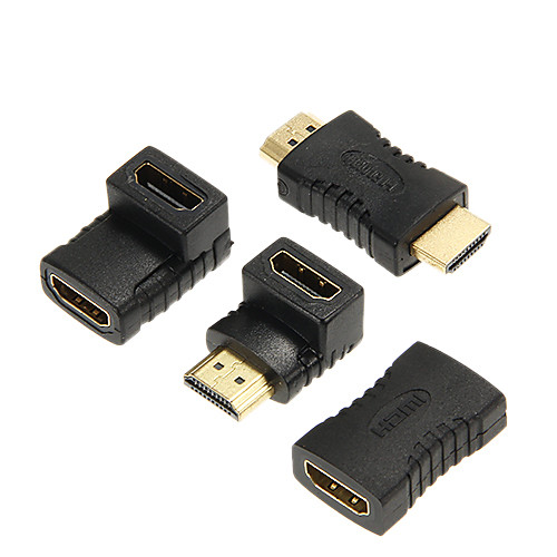 

4-в-1 HDMI v1.4 мужчины к мужчине / мужской на женский / женщина к женским преобразователей, установленных