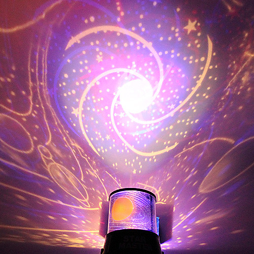 

DIY Spiral Galaxy Starry Sky Projector Staycation Night Light Romantic Galaxy for Celebrate Party Creative Gift