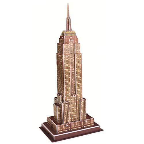 

Famous buildings Empire State Building 3D Puzzle Wooden Puzzle Paper Model Model Building Kit Wooden Model DIY Paper EPS Kid's Adults' Toy Gift
