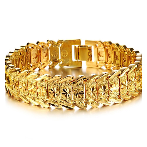

Women's Cuff Bracelet Bracelet Ladies Stylish Dubai Gold Plated Bracelet Jewelry For Party Wedding Event / Party Dailywear Casual Daily