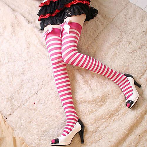 

Princess Women's Sweet Lolita Socks / Long Stockings Lolita Solid Colored Bowknot Lolita Accessories