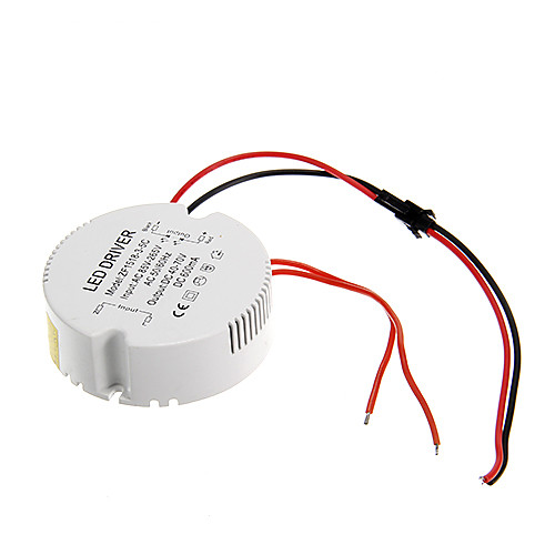 

0.3A 15-18W DC 40-70V to AC 85-265V Circular External Constant Current Power Supply Driver for LED Ceiling Lamp