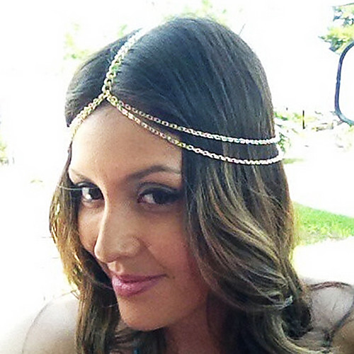 

Headbands For Party Daily Casual Alloy Gold