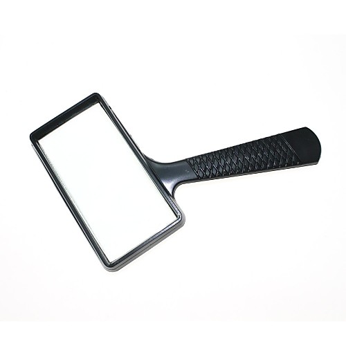 

Handheld Reading 5X Square Magnifier 10050Mm For Newspaper Reading Jewelry Appraisal