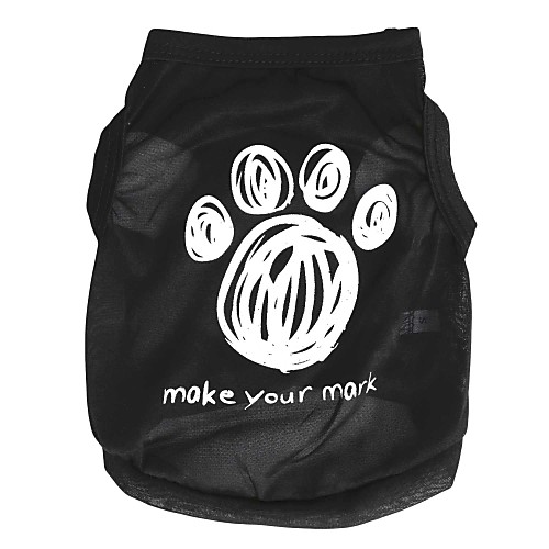 

Cat Dog Shirt / T-Shirt Cartoon Dog Clothes Puppy Clothes Dog Outfits Black Costume for Girl and Boy Dog Terylene XS S M L