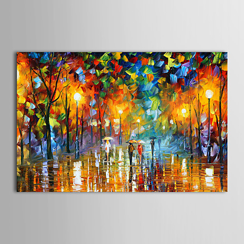 

Oil Painting Hand Painted Horizontal Landscape Modern Traditional Stretched Canvas