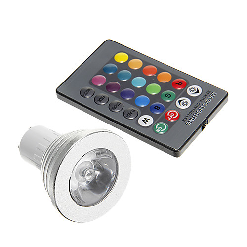 

1pc 3 W LED Spotlight 250-300 lm GU10 1 LED Beads Decorative RGB 85-265 V