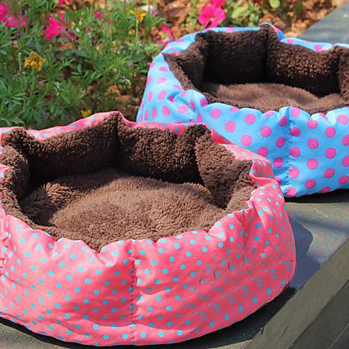

Lureme Warm Wave Point Pattern Round Nest for Pets Dogs(Random color)