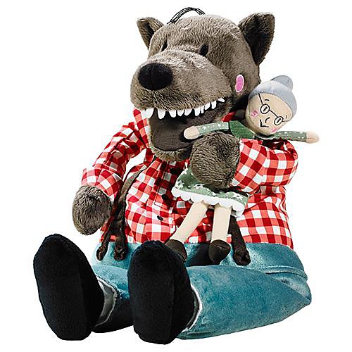 

16inch Large Wolf with Grandma Stuffed Animal Plush Toy