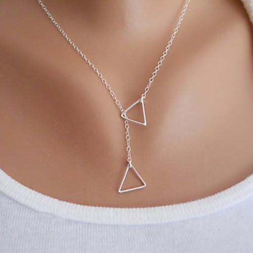 

Women's Pendant Necklace Y Necklace Lariat Floating Origami Ladies Simple Basic Fashion Alloy Silver Gold Necklace Jewelry For Party Birthday Congratulations Gift Casual Daily