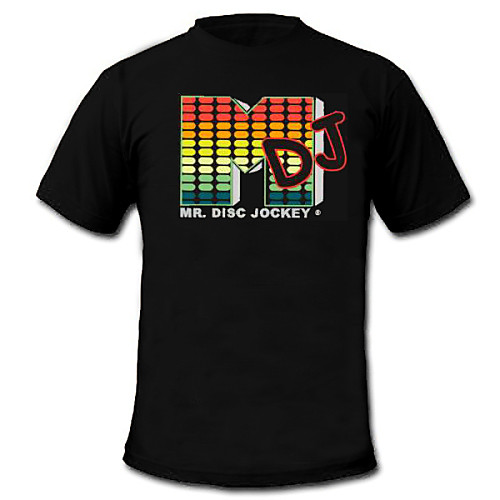 

LED T-shirts Sound activated LED lights Textile Stylish 2 AAA Batteries