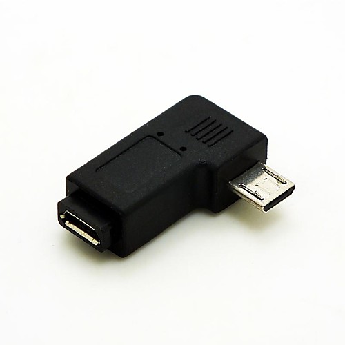 

прямоугольная 90 градусов Micro USB мужчина к Micro USB женский расширение адаптер Conventer мозга разъеме кабеля и бесплатной доставкой