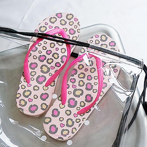 

Dogs Personalized Women Summer Slippers With Pink Leopard CL-14-005-A/B