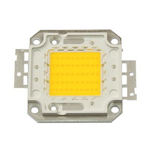 

DIY 50W 4500-5500LM Warm White 3000-3500K Light Integrated LED Module (DC33-35V 1.5A) Street Lamp for Projecting Light Gold Wire Welding of Copper Bracket