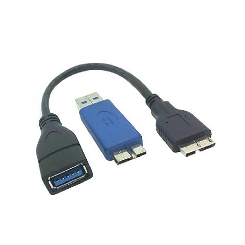 

USB 3.0 Female to Micro USB 3.0 Male OTG Cable USB 3.0 Male to Micro USB 3.0 Male Apapter Kit