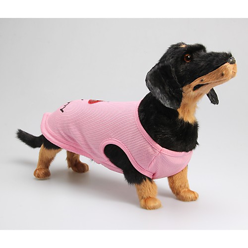 

Dog Shirt / T-Shirt Puppy Clothes Letter & Number Casual / Daily Dog Clothes Puppy Clothes Dog Outfits Pink Costume for Girl and Boy Dog Cotton XXS XS S M L