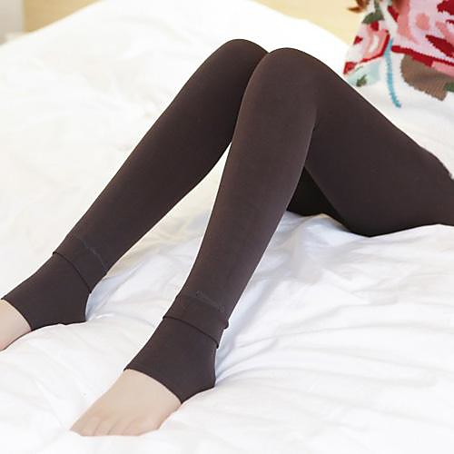 

Women's Socks Solid Colored Cashmere Pantyhose Ultra Warm Wine
