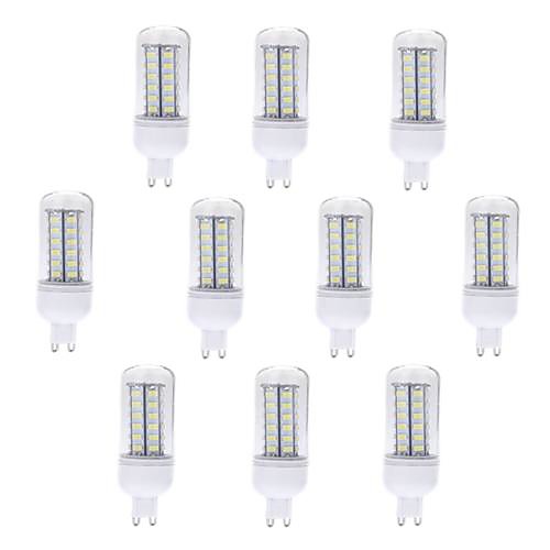

10 pcs G9 56LED SMD5730 Decorative Corn Lights AC220V White/Warm White
