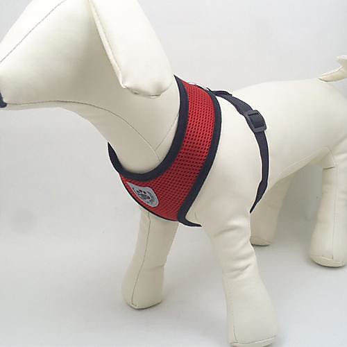 

Dog Harness Mesh Harness Breathable Textile Mesh Black Red Blue Pink