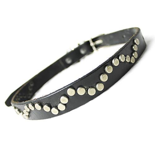 

Dog Collar Black Genuine Leather