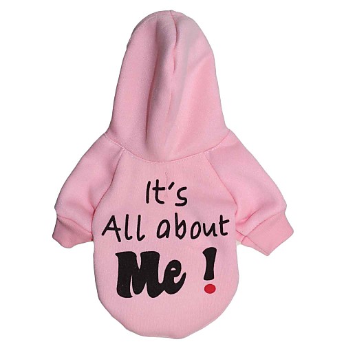 

Cat Dog Hoodie Puppy Clothes Letter & Number Winter Dog Clothes Puppy Clothes Dog Outfits White Blue Pink Costume for Girl and Boy Dog Terylene XS S M L