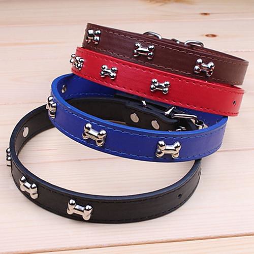 

Cat Dog Collar Adjustable / Retractable Cosplay PU Leather Black Red Blue Brown