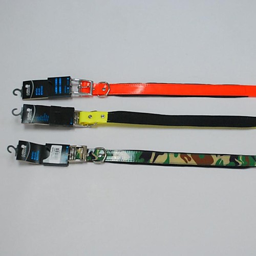 

Dog Collar Reflective PU Leather Camouflage Color Yellow Orange