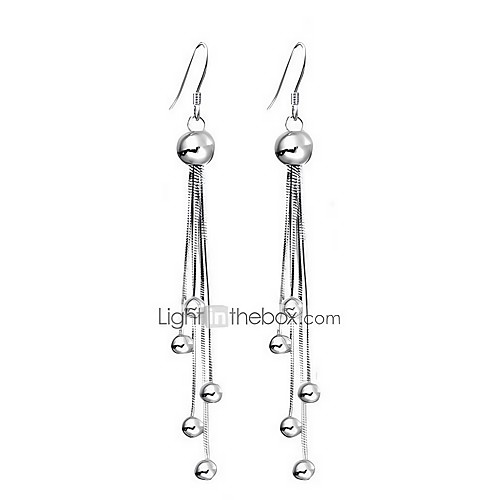 

Women's Drop Earrings Dangle Earrings Tassel Fashion Sterling Silver Earrings Jewelry Silver For Party Casual Daily