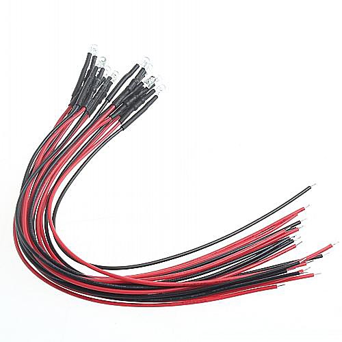 

DIY Car Modification indicator 5mm Red Light LED Bulbs Multicolor (12V) (10-Piece)